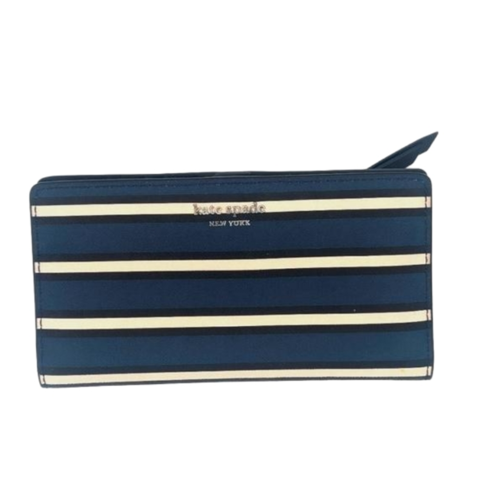 Kate Spade New York Cameron York Stripe Large Slim Bifold Wallet